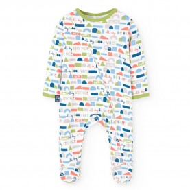 Boboli Interlock Play Long Sleeve Pelele - Multicolor (Print) детски,пижами,boboli,interlock,play,long,sleeve,pelele,multicolor,(print)