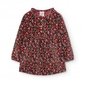 Рокля Boboli Knit long sleeve dress - Multicolor (Print) рокля,дамски,поли,и,рокли,boboli,knit,long,sleeve,dress,multicolor,(print)
