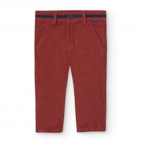 Панталони Boboli Microcorduroy pants - Red (Berry) панталони,мъжки,панталони,дамски,панталони,boboli,microcorduroy,pants,red,(berry)