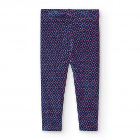 Boboli Stretch Corduroy leggings - Purple (Print) детски,клинове,boboli,stretch,corduroy,leggings,purple,(print)