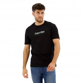 тениска,мъжки,тениски,calvin,klein,flock,logo,short,sleeve,t,shirt,black
