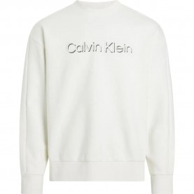 блуза,мъжки,пуловери,calvin,klein,shadow,embossed,logo,sweatshirt,vanilla,ice,(white)