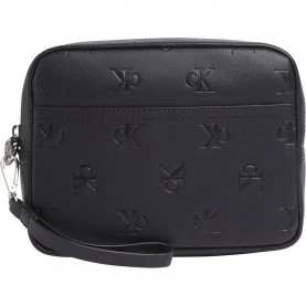 Calvin klein jeans Aop Emboss Pouch pencil case - Black (Allover Print) канцеларски,принадлежности,calvin,klein,jeans,aop,emboss,pouch,pencil,case,black,(allover,print)