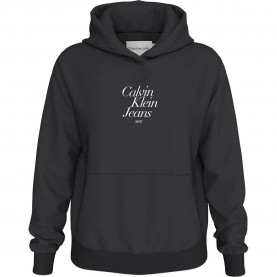 Суичър Calvin klein jeans Font Graphic hoodie - Black (Ck Black) суичър,дамски,блузи,calvin,klein,jeans,font,graphic,hoodie,black,(ck,black)