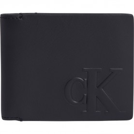 портфейли,и,портмонета,calvin,klein,jeans,logo,emboss,bifold,wallet,black