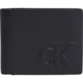 портфейли,и,портмонета,calvin,klein,jeans,logo,emboss,bifold,wallet,black,(black)