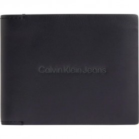 портфейли,и,портмонета,calvin,klein,jeans,logo,print,bifold,id,wallet,black,(black)