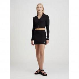 Пола Calvin klein jeans Milano short skirt - Black (Ck Black) пола,дамски,поли,и,рокли,calvin,klein,jeans,milano,short,skirt,black,(ck,black)