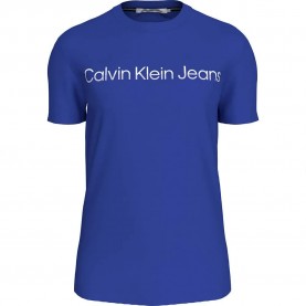 тениска,мъжки,тениски,calvin,klein,jeans,mixed,institutional,logo,short,sleeve,t,shirt,blue