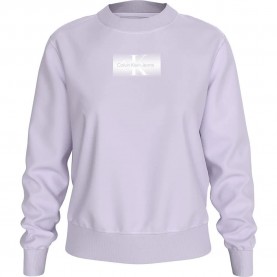 Блуза Calvin klein jeans Outlined Cn sweatshirt - Purple (Pastel Lilac) блуза,дамски,блузи,calvin,klein,jeans,outlined,cn,sweatshirt,purple,(pastel,lilac)