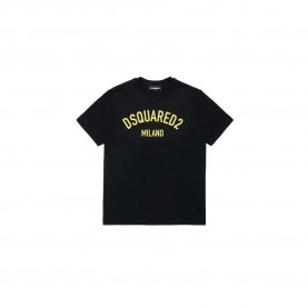 детска,тениска,детски,тениски,dsquared2,kids,dq1983,short,sleeve,t,shirt,black,(black,yellow)