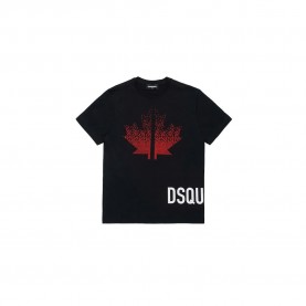 детска,тениска,детски,тениски,dsquared2,kids,dq2537,short,sleeve,t,shirt,black,(black)