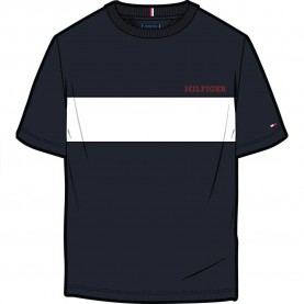 тениска,детски,тениски,tommy,hilfiger,colorblock,embroidery,regular,short,sleeve,t,shirt,blue,(desert,sky)