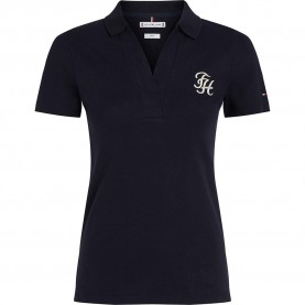 дамски,блузи,с,яка,tommy,hilfiger,script,short,sleeve,polo,blue