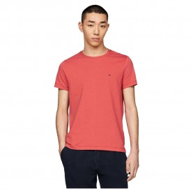 тениска,мъжки,тениски,tommy,hilfiger,stretch,slim,fit,short,sleeve,t,shirt,red