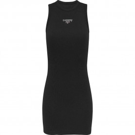 дънки,дамски,поли,и,рокли,tommy,jeans,ess,logo,1,bodycon,short,sleeve,short,dress,black