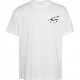 тениска,мъжки,тениски,tommy,jeans,regular,signature,ext,short,sleeve,t,shirt,white