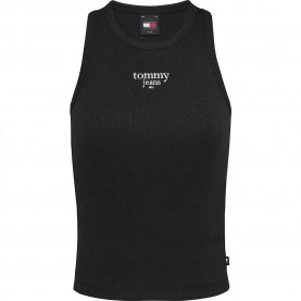 тениска,дамски,тениски,tommy,jeans,slm,essential,logo,1,ext,sleeveless,t,shirt,black