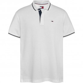 дънки,мъжки,блузи,с,яка,tommy,jeans,tipped,stretch,short,sleeve,polo,white