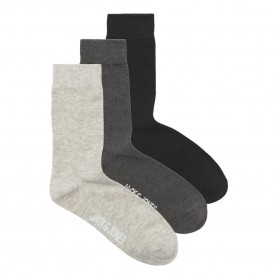 чорапи,мъжки,чорапи,jack,&,jones,rafael,socks,3,units,black,pack,dark,grey,melange,light,grey,melange,(multicolor)