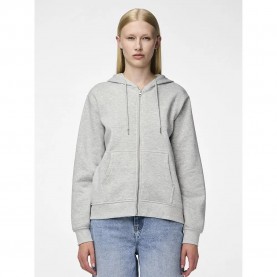 блуза,дамски,блузи,pieces,chilli,full,zip,sweatshirt,light,grey,melange,(grey)