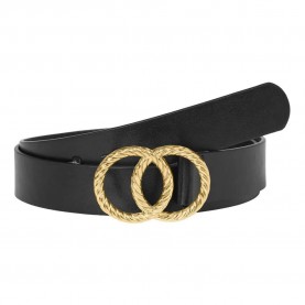 колан,колани,vero,moda,ditte,coated,belt,black,(black,w,gold)