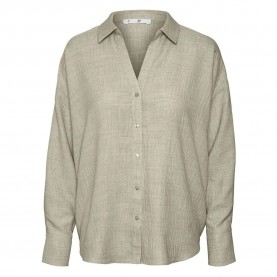 риза,с,дълъг,ръкав,дамски,блузи,дамски,ризи,vero,moda,melaney,queeny,long,sleeve,shirt,overcast,melange,(beige)