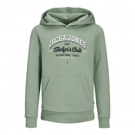 суичър,детски,блузи,jack,&,jones,logo,hoodie,iceberg,green,(green)