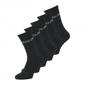 чорапи,мъжки,чорапи,jack,&,jones,regen,tennis,socks,5,pairs,black,pack,black,black,black,black,(black)