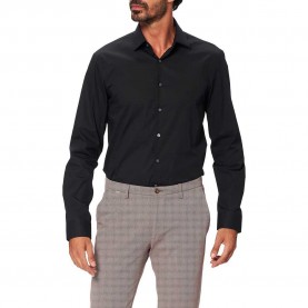 риза,с,дълъг,ръкав,мъжки,ризи,calvin,klein,stretch,slim,fit,long,sleeve,shirt,black