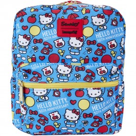 раница,раници,loungefly,50th,anniversary,24,cm,hello,kitty,backpack,multicolor