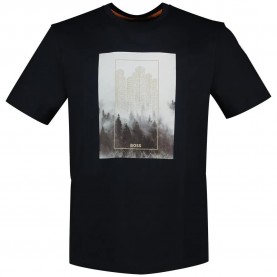Тениска BOSS Te Forest 10260136 short sleeve T-shirt - Blue (Dark Blue) тениска,мъжки,тениски,дамски,тениски,boss,te,forest,10260136,short,sleeve,t,shirt,blue,(dark,blue)