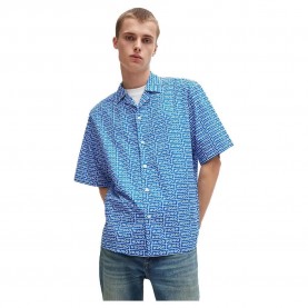 риза,с,къс,ръкав,мъжки,ризи,hugo,eligino,10261696,blue,short,sleeve,shirt,blue