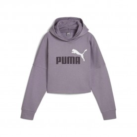 суичър,детски,блузи,puma,ess,logo,cropped,hoodie,purple