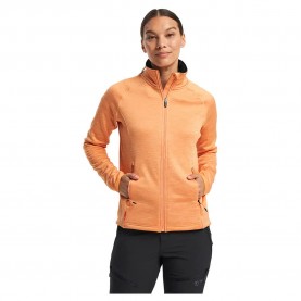 блуза,дамски,блузи,tenson,txlite,full,zip,sweatshirt,orange,(apricot)