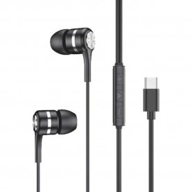 слушалки,слушалки,celly,usb,c,earphones,black,(black)