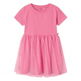 рокля,детски,поли,и,рокли,name,it,harana,tulle,short,sleeve,short,dress,pink,(wild,orchid)