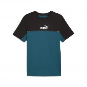 тениска,мъжки,тениски,puma,ess,block,x,tape,short,sleeve,t,shirt,blue,black,(cold,green)