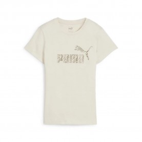 тениска,дамски,тениски,puma,ess+,animal,short,sleeve,t,shirt,beige,(alpine,snow)