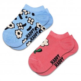 чорапи,детски,чорапи,happy,socks,flowers,short,socks,2,pairs,multicolor