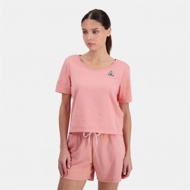 тениска,дамски,тениски,le,coq,sportif,ess,n°1,short,sleeve,t,shirt,pink,(rosette)