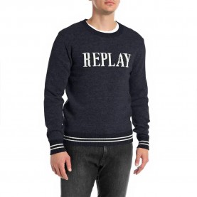 блуза,мъжки,пуловери,replay,uk4475.000.g22726,sweater,blue,(night,blue)