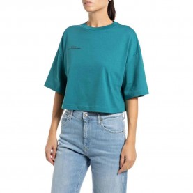 тениска,дамски,тениски,replay,w3147d.000.23188p,short,sleeve,t,shirt,blue,(peacock)
