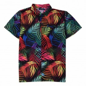 риза,с,къс,ръкав,мъжки,ризи,happy,bay,the,chrome,glow,short,sleeve,shirt,multicolor,(ganache)