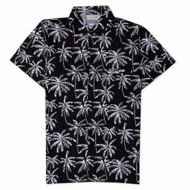 риза,с,къс,ръкав,мъжки,ризи,happy,bay,the,palmeras,repeat,party,short,sleeve,shirt,multicolor,(black)