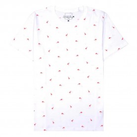 тениска,мъжки,тениски,happy,bay,white,flamingoes,short,sleeve,t,shirt,white,(bright,white)