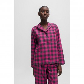 риза,с,дълъг,ръкав,дамски,пижами,hugo,flanella,pyjama,long,sleeve,shirt