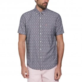 риза,с,къс,ръкав,мъжки,ризи,original,penguin,chambray,aop,paddles,short,sleeve,shirt,dark,sapphire,(blue)
