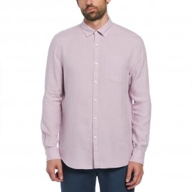 риза,с,дълъг,ръкав,мъжки,ризи,original,penguin,delave,linen,with,pocket,long,sleeve,shirt,purple,(lavender,frost)