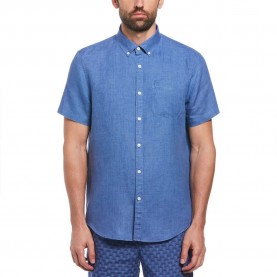 риза,с,къс,ръкав,мъжки,ризи,original,penguin,delave,linen,with,pocket,short,sleeve,shirt,blue,(star,sapphire)
